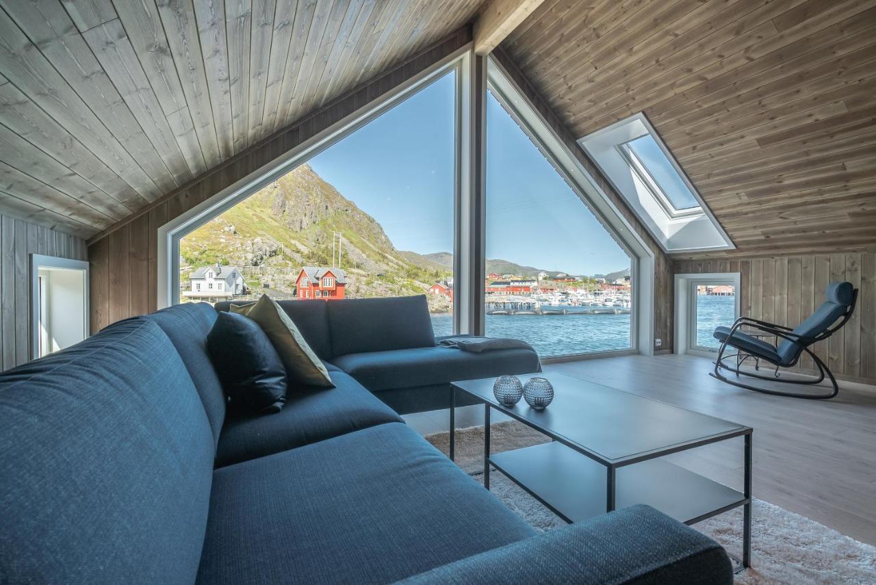 Seafront New Cabin In Lofoten Villa Ballstad Bagian luar foto