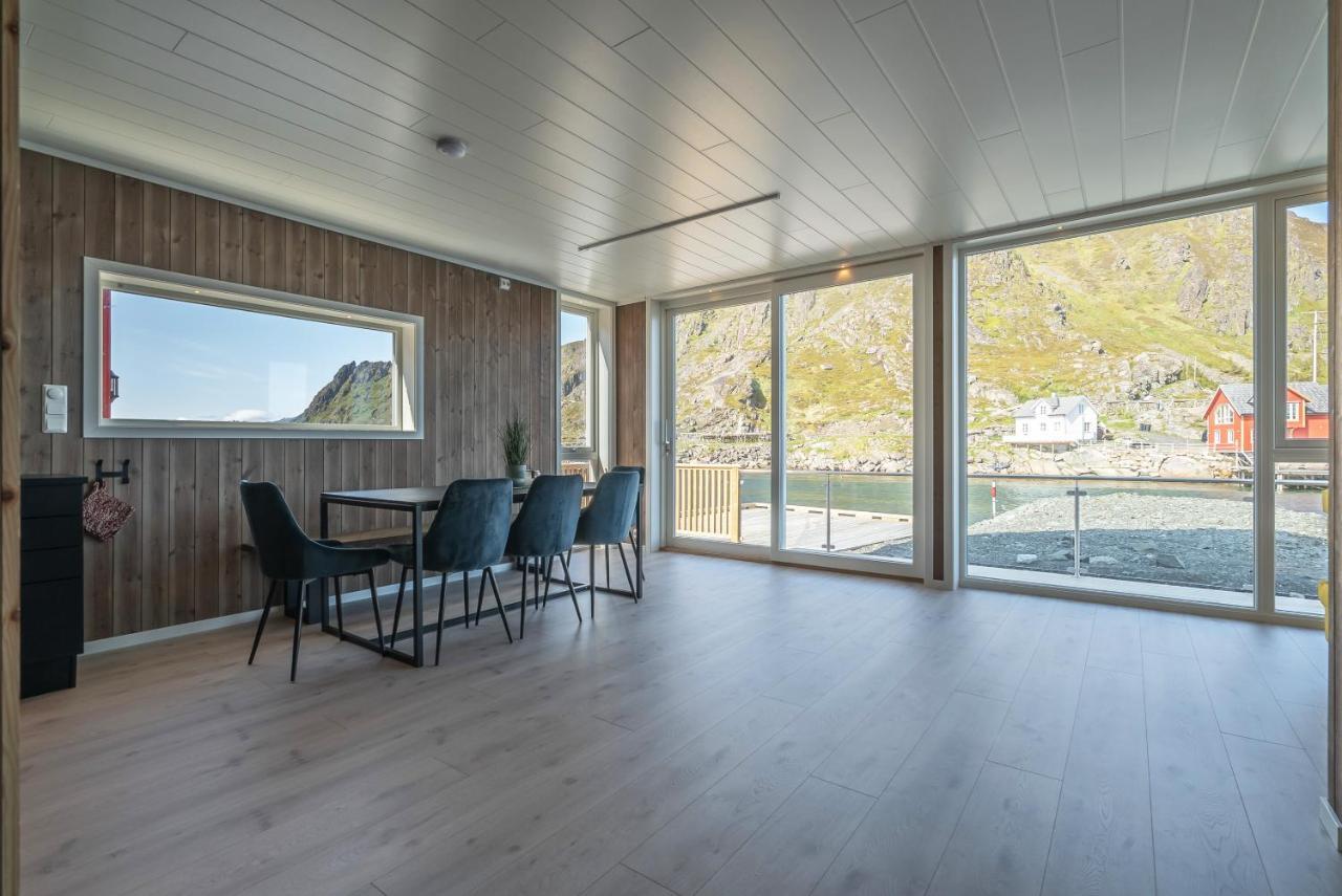 Seafront New Cabin In Lofoten Villa Ballstad Bagian luar foto