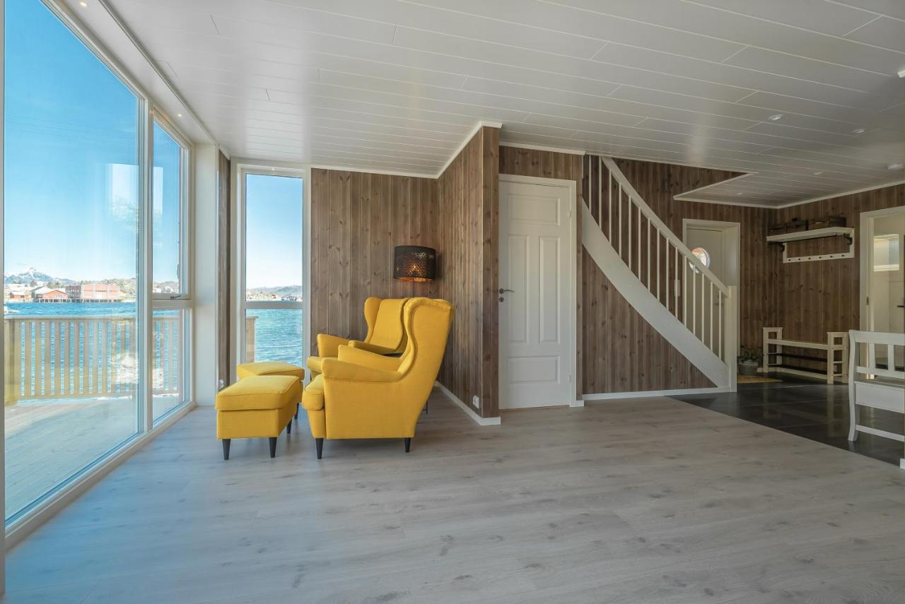 Seafront New Cabin In Lofoten Villa Ballstad Bagian luar foto