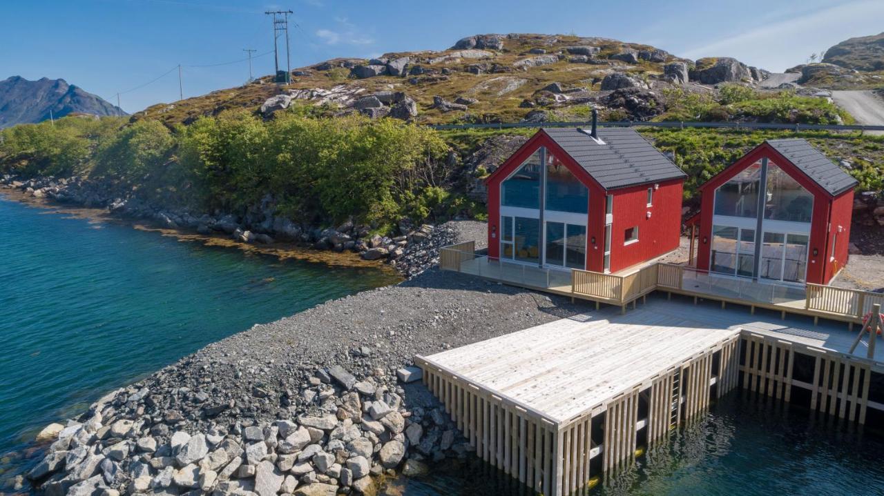 Seafront New Cabin In Lofoten Villa Ballstad Bagian luar foto