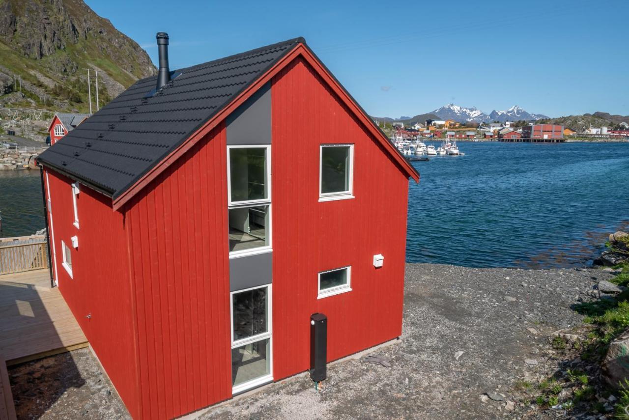 Seafront New Cabin In Lofoten Villa Ballstad Bagian luar foto