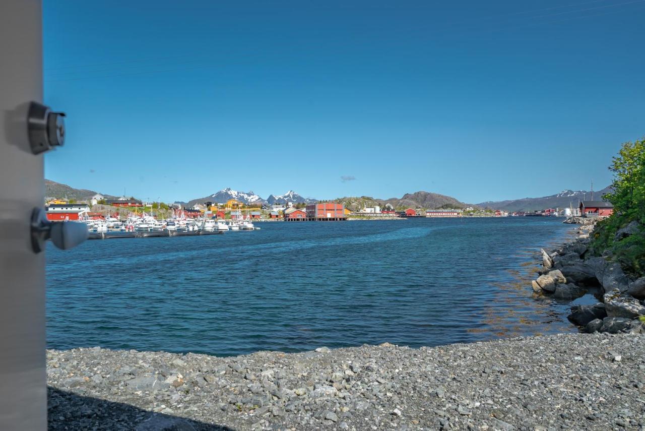 Seafront New Cabin In Lofoten Villa Ballstad Bagian luar foto